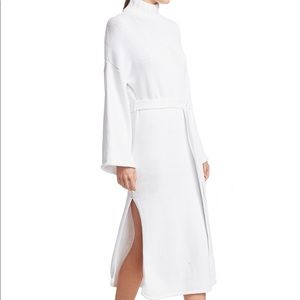 Staud White Chalet Turtleneck Dress
